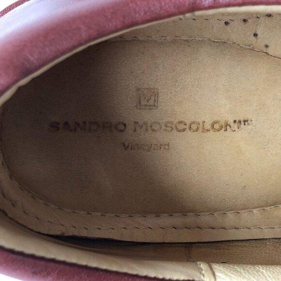 SANDRO MOSCOLONI Men Brown Soft Leather Lace-Up Comfort Anatomic Gel Oxford 11D - Picture 10 of 16